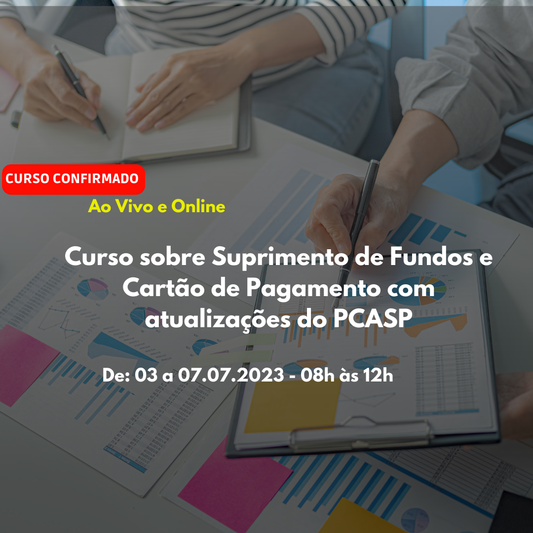 Suprimento de Fundos e Cartão de Pagamento com atualizações do PCASP